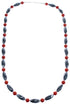 Coral Hematite Authentic Sterling Silver Bead Southwest Necklace BX120507